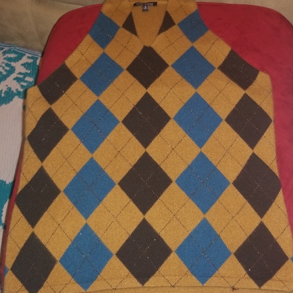 Halter Argyle Vest